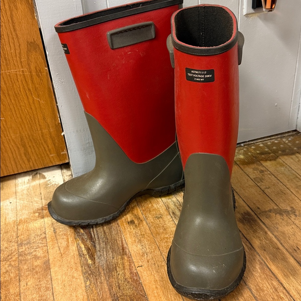 Stylish Red and Olive Boots